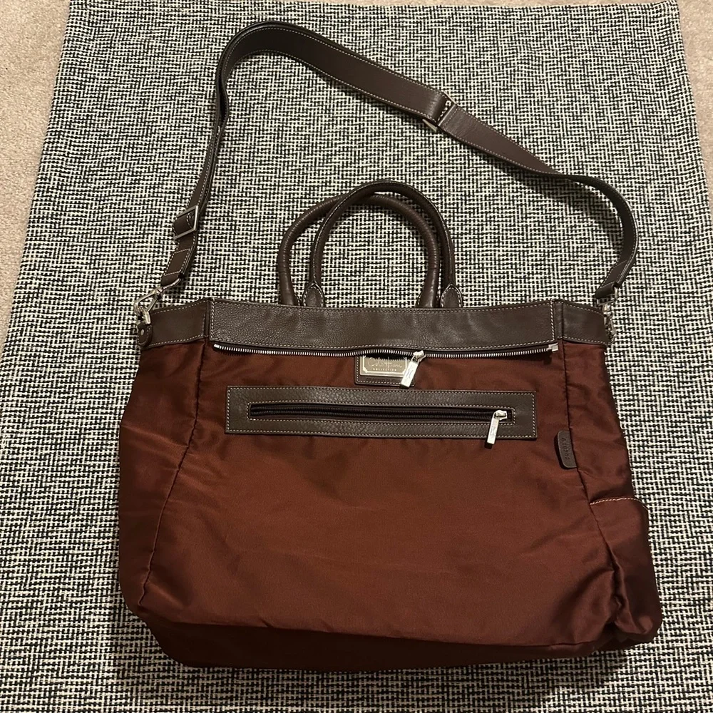 Cole Haan Brown Leather Travel Bag